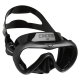 Cressi - A1 Tauchmaske - Anti-Fog - Farbe: Schwarz/Graphite